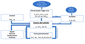 Figura 1. cuadro Receptores del vómito